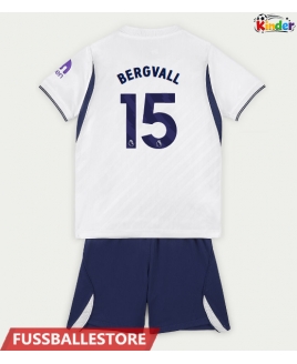 Günstige Tottenham Hotspur Lucas Bergvall #15 Heimtrikotsatz Kinder 2026-27 Kurzarm (+ Kurze Hosen)